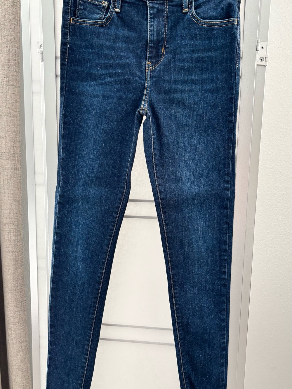 Women's Skinny Jeans in Deep Indigo - Sleek Stretch Denim